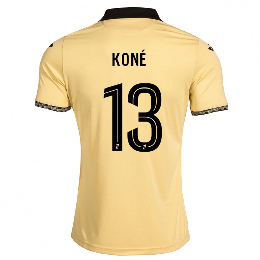 Danxen Dame Mamadou Koné #13 Navajo Hvit Svart Bortetrøye Drakt Trøye 2026/27 Skjorter T-Skjorte