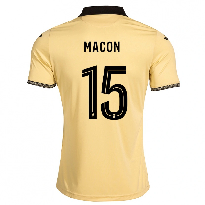 Danxen Dame Baptiste Macon #15 Navajo Hvit Svart Bortetrøye Drakt Trøye 2026/27 Skjorter T-Skjorte