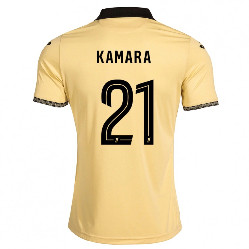 Danxen Dame Bingourou Kamara #21 Navajo Hvit Svart Bortetrøye Drakt Trøye 2026/27 Skjorter T-Skjorte