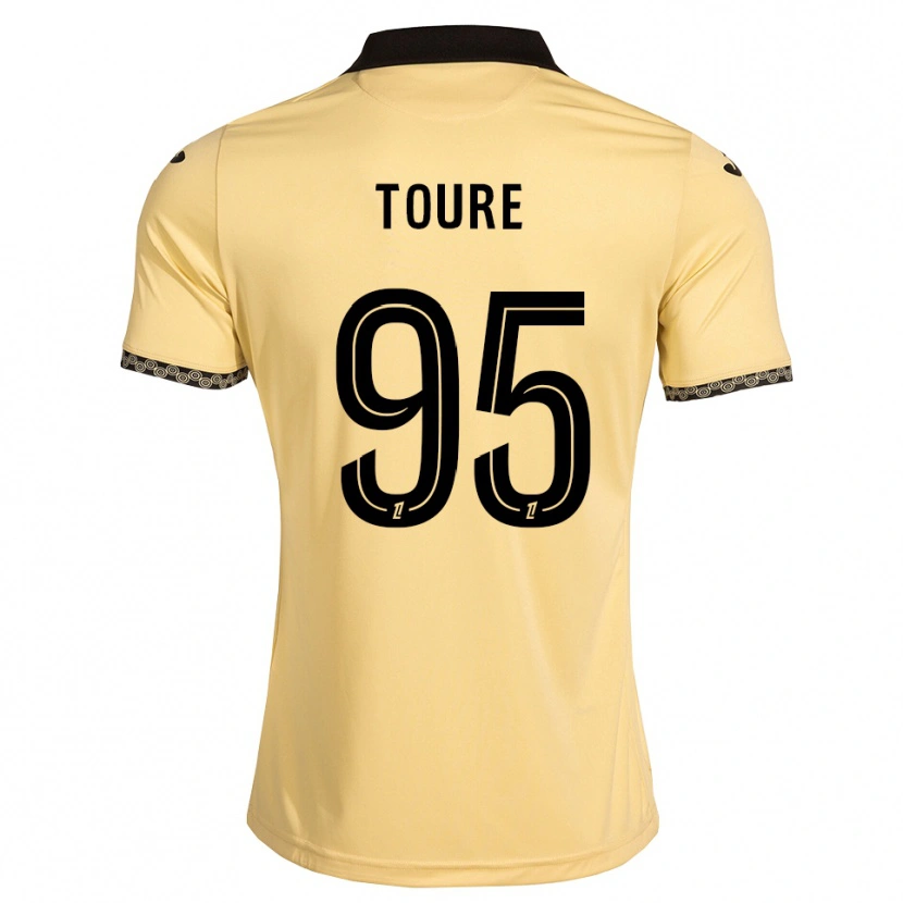 Danxen Dame Isaak Touré #95 Navajo Hvit Svart Bortetrøye Drakt Trøye 2026/27 Skjorter T-Skjorte