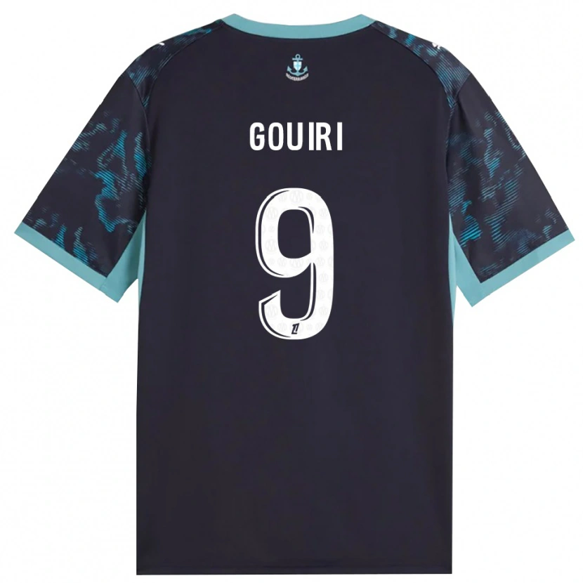 Danxen Dame Amine Gouiri #9 Blek Turkis Hvit Svart Bortetrøye Drakt Trøye 2026/27 Skjorter T-Skjorte