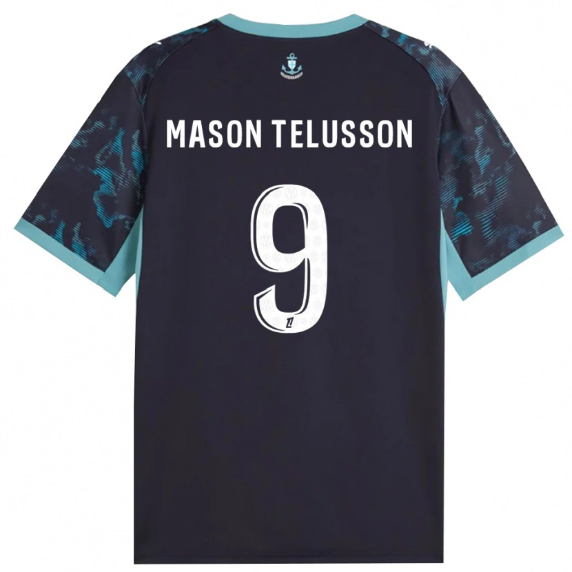 Danxen Dame Jah-Mason Telusson #9 Blek Turkis Hvit Svart Bortetrøye Drakt Trøye 2026/27 Skjorter T-Skjorte