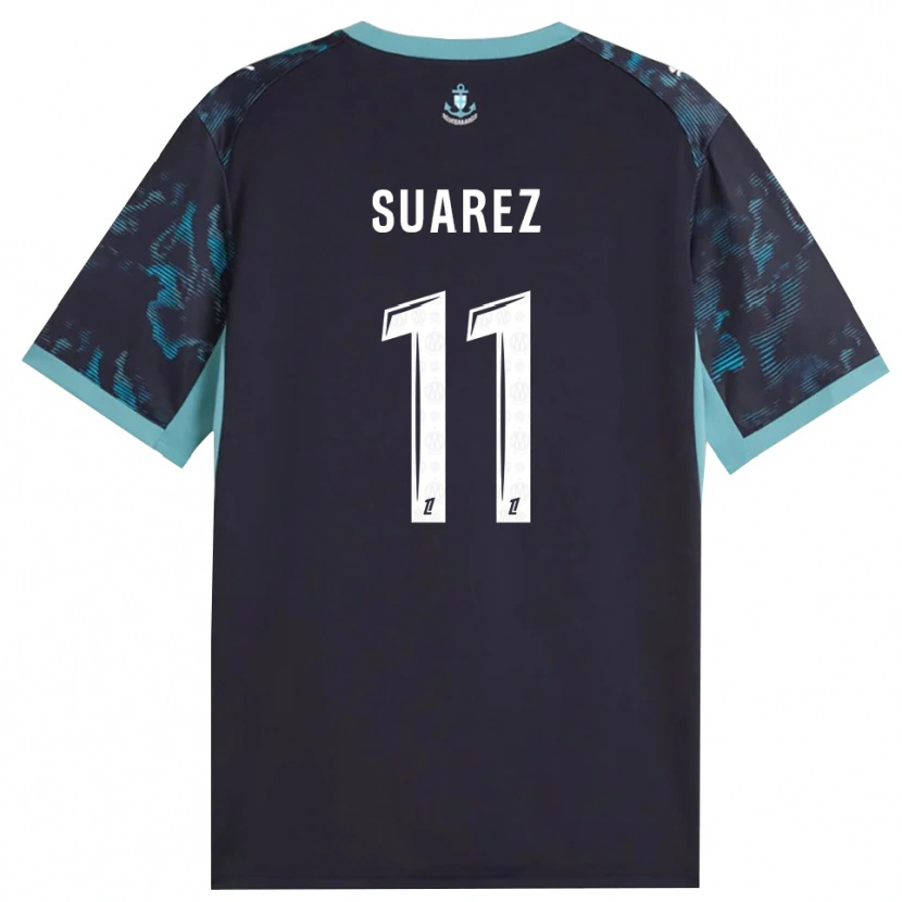 Danxen Dame Luis Suarez #11 Blek Turkis Hvit Svart Bortetrøye Drakt Trøye 2026/27 Skjorter T-Skjorte