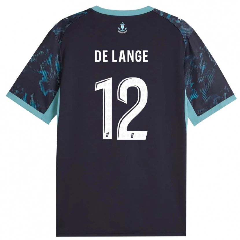 Danxen Dame Jeffrey De Lange #12 Blek Turkis Hvit Svart Bortetrøye Drakt Trøye 2026/27 Skjorter T-Skjorte