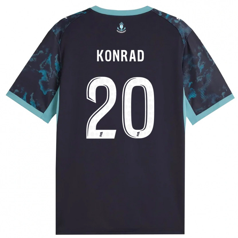 Danxen Dame Konrad De La Fuente #20 Blek Turkis Hvit Svart Bortetrøye Drakt Trøye 2026/27 Skjorter T-Skjorte