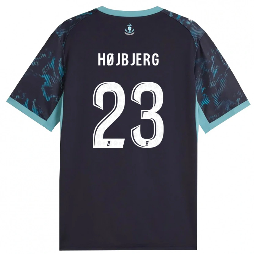 Danxen Dame Pierre-Emile Højbjerg #23 Blek Turkis Hvit Svart Bortetrøye Drakt Trøye 2026/27 Skjorter T-Skjorte