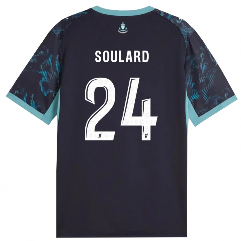 Danxen Dame Amandine Soulard #24 Blek Turkis Hvit Svart Bortetrøye Drakt Trøye 2026/27 Skjorter T-Skjorte
