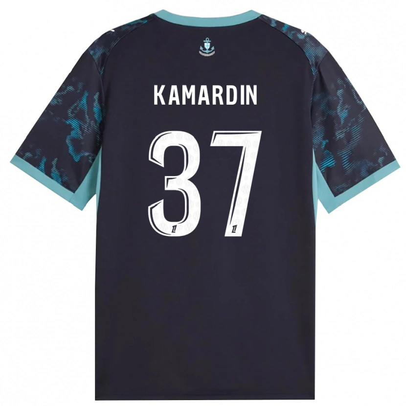 Danxen Dame Aaron Kamardin #37 Blek Turkis Hvit Svart Bortetrøye Drakt Trøye 2026/27 Skjorter T-Skjorte
