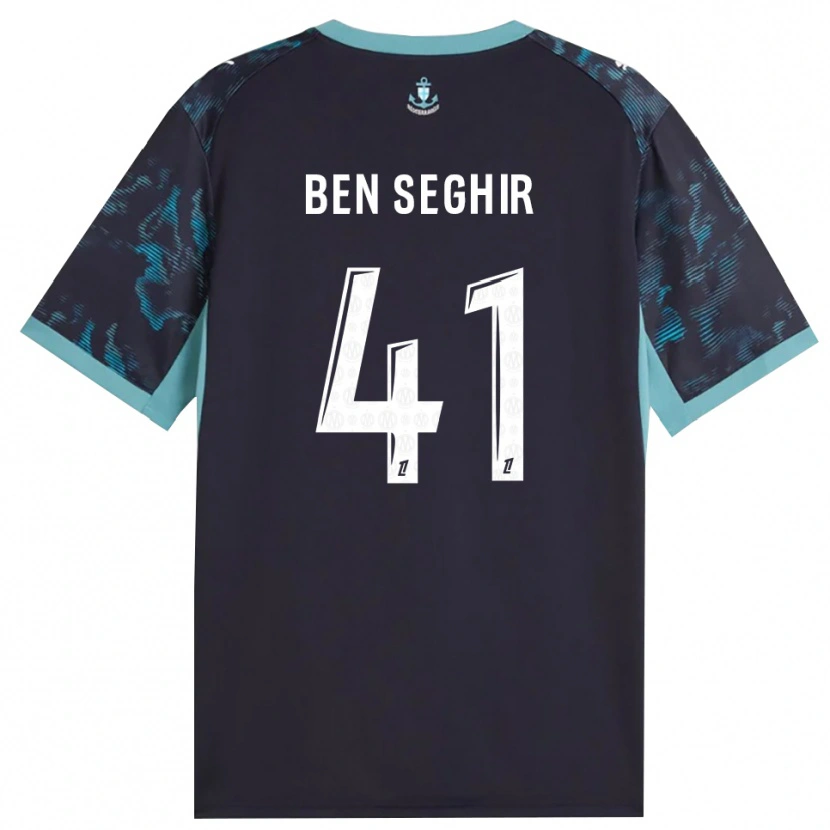 Danxen Dame Salim Ben Seghir #41 Blek Turkis Hvit Svart Bortetrøye Drakt Trøye 2026/27 Skjorter T-Skjorte