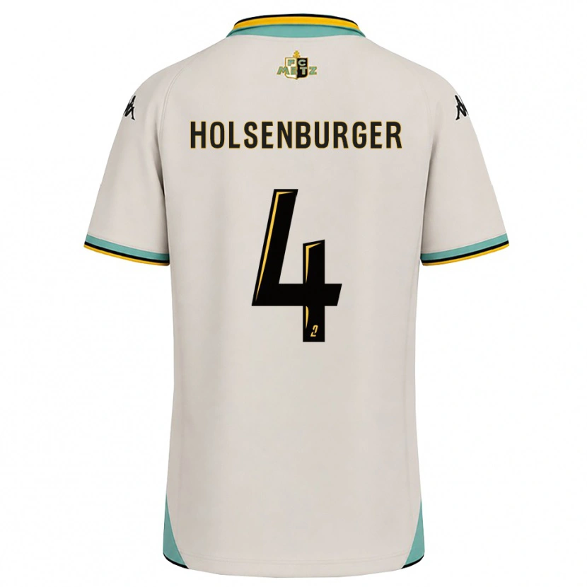 Danxen Dame Ruben Holsenburger #4 Blomsterhvit Svart Bortetrøye Drakt Trøye 2026/27 Skjorter T-Skjorte
