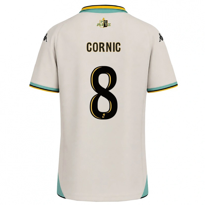 Danxen Dame Andréa Cornic #8 Blomsterhvit Svart Bortetrøye Drakt Trøye 2026/27 Skjorter T-Skjorte