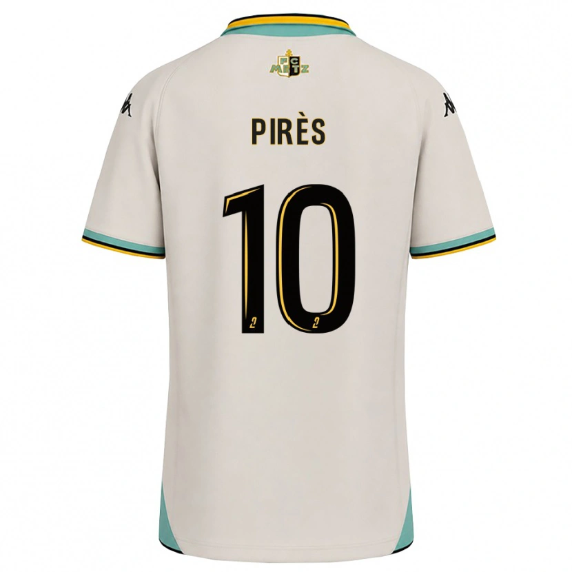Danxen Dame Théo Pirès #10 Blomsterhvit Svart Bortetrøye Drakt Trøye 2026/27 Skjorter T-Skjorte