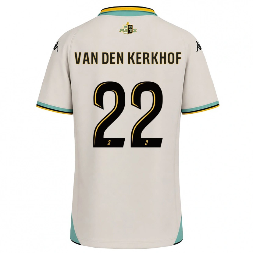 Danxen Dame Kevin Van Den Kerkhof #22 Blomsterhvit Svart Bortetrøye Drakt Trøye 2026/27 Skjorter T-Skjorte