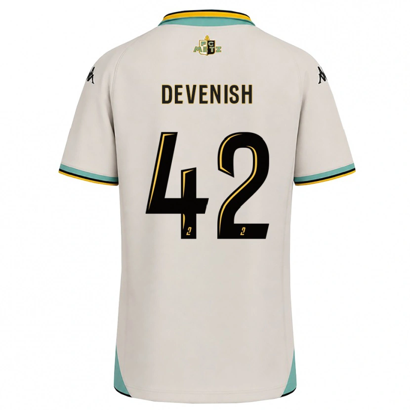 Danxen Dame Cristian Devenish #42 Blomsterhvit Svart Bortetrøye Drakt Trøye 2026/27 Skjorter T-Skjorte