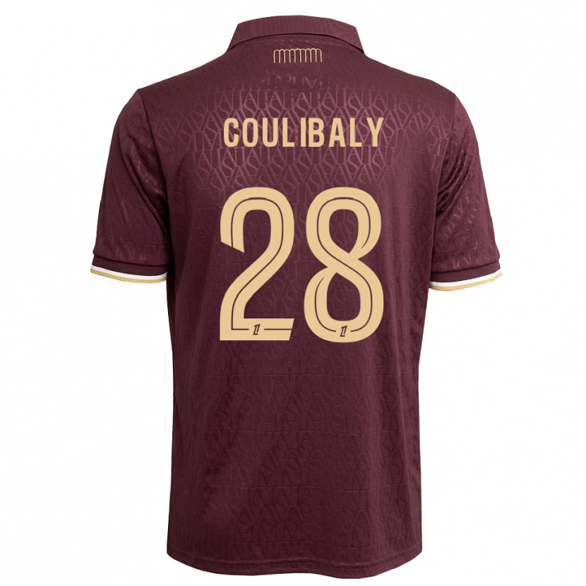 Danxen Dame Mamadou Coulibaly #28 Maron Sandbrun Bortetrøye Drakt Trøye 2026/27 Skjorter T-Skjorte