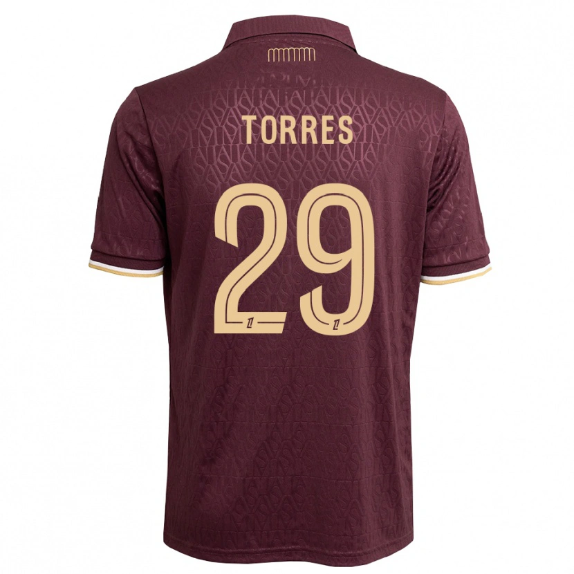 Danxen Dame Louis Torres #29 Maron Sandbrun Bortetrøye Drakt Trøye 2026/27 Skjorter T-Skjorte