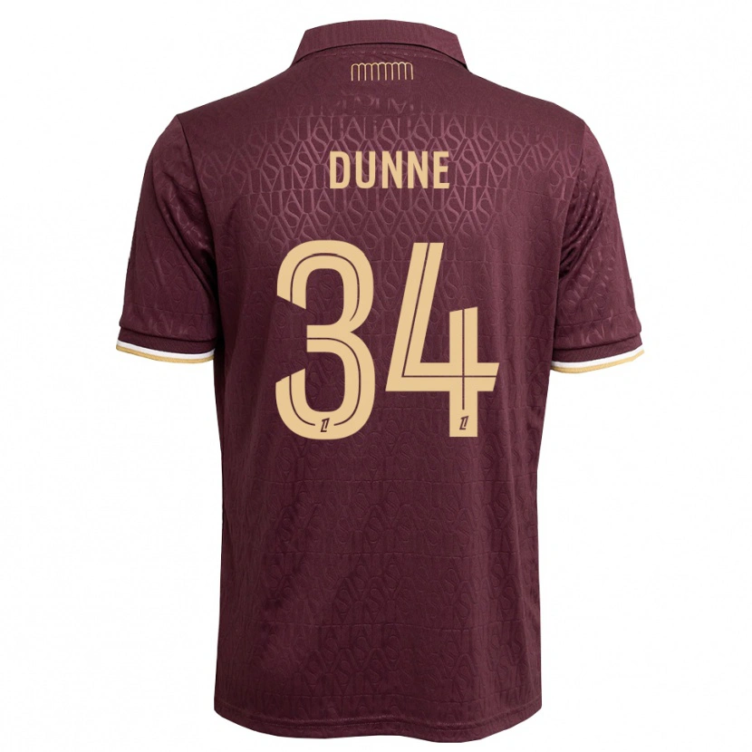 Danxen Dame David Dunne #34 Maron Sandbrun Bortetrøye Drakt Trøye 2026/27 Skjorter T-Skjorte