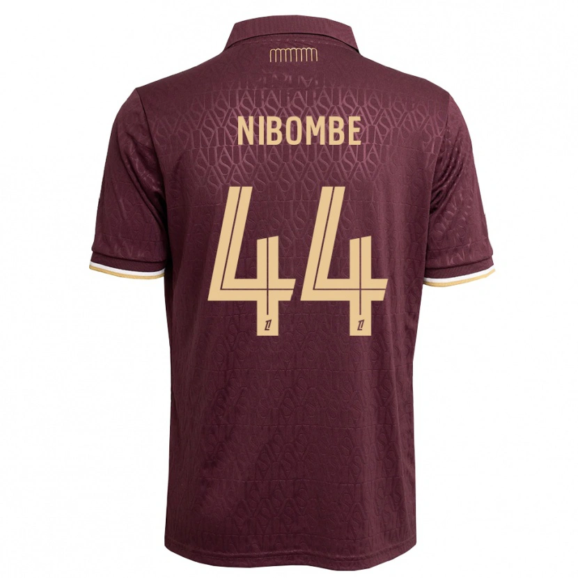 Danxen Dame Samuel Nibombe #44 Maron Sandbrun Bortetrøye Drakt Trøye 2026/27 Skjorter T-Skjorte
