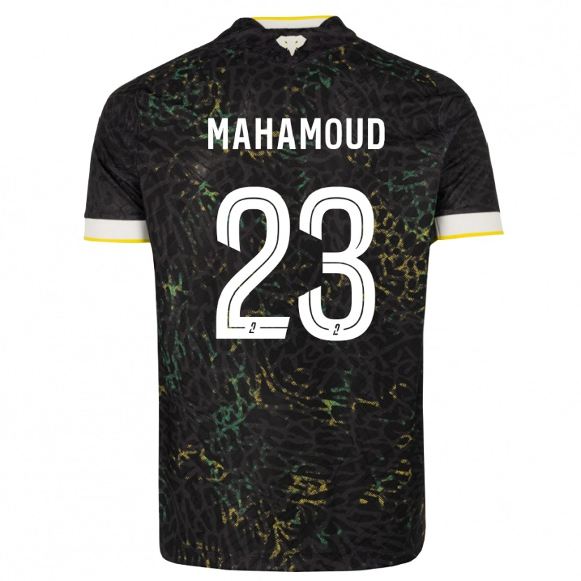 Danxen Dame Adel Mahamoud #23 Svart Hvit Gul Bortetrøye Drakt Trøye 2026/27 Skjorter T-Skjorte
