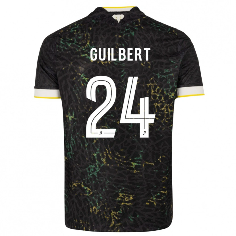 Danxen Dame Frédéric Guilbert #24 Svart Hvit Gul Bortetrøye Drakt Trøye 2026/27 Skjorter T-Skjorte