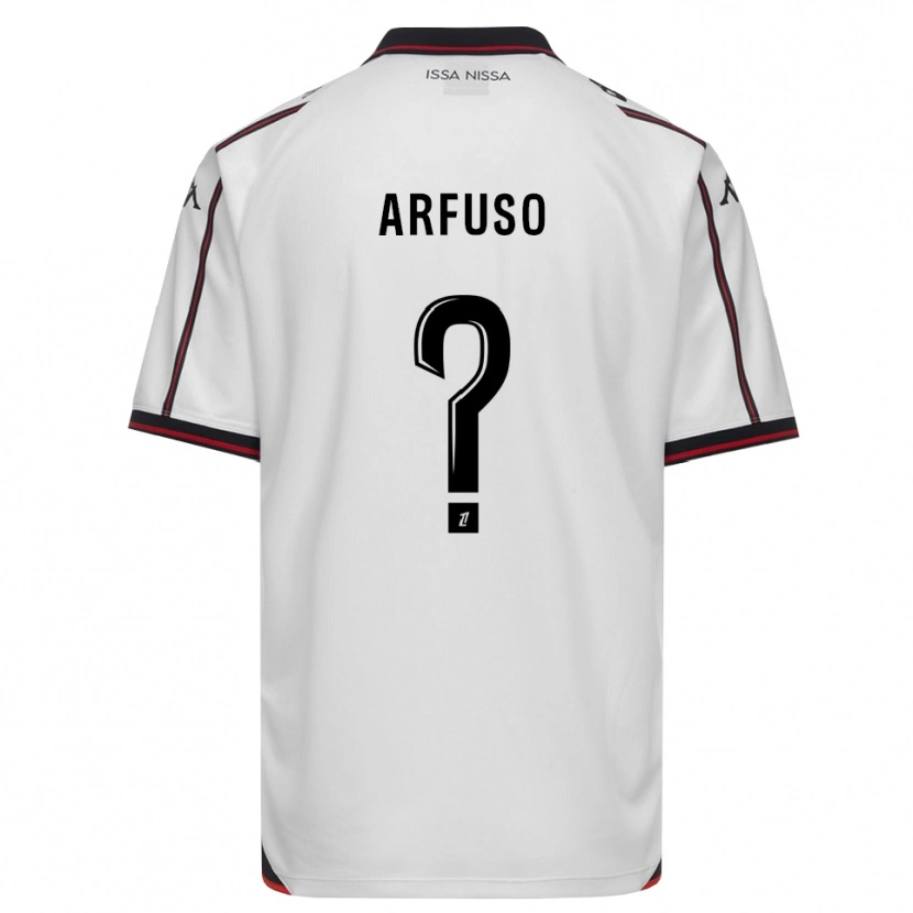 Danxen Dame Vincenzo Arfuso #0 Svart Hvit Bortetrøye Drakt Trøye 2026/27 Skjorter T-Skjorte