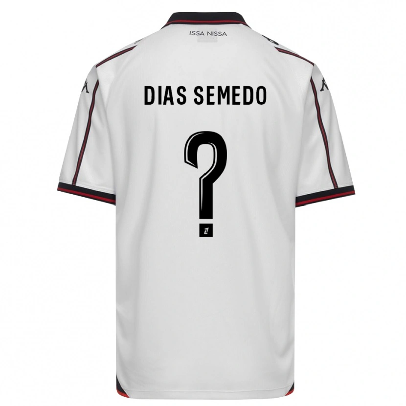 Danxen Dame Samuel Dias Semedo #0 Svart Hvit Bortetrøye Drakt Trøye 2026/27 Skjorter T-Skjorte