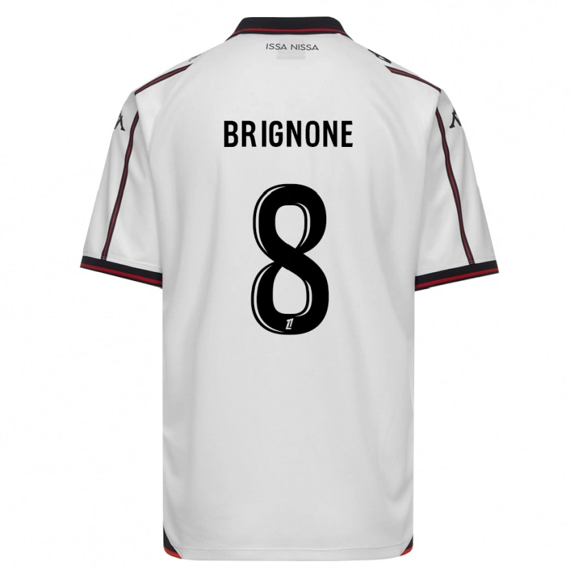 Danxen Dame Millan Brignone #8 Svart Hvit Bortetrøye Drakt Trøye 2026/27 Skjorter T-Skjorte