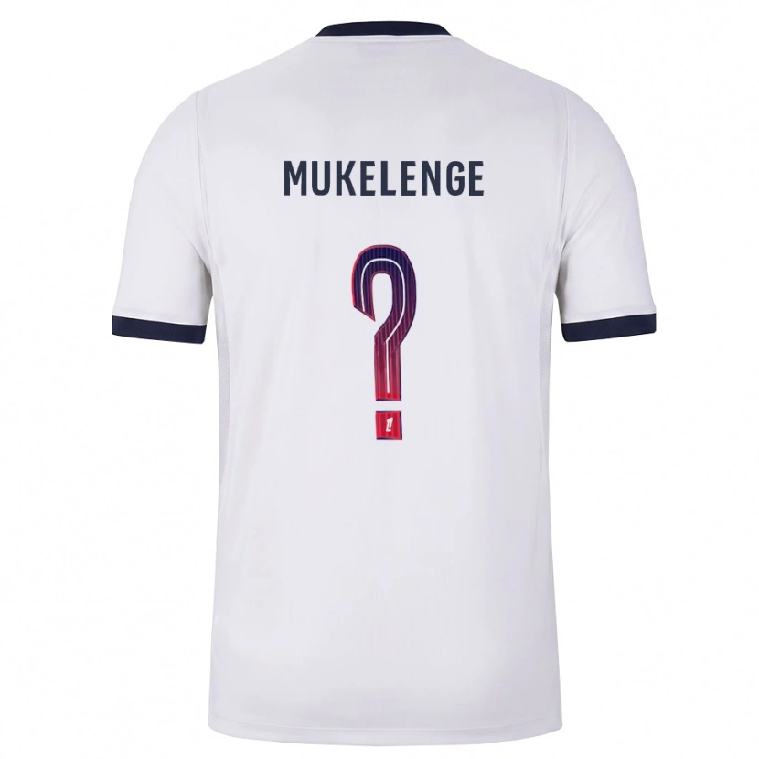 Danxen Dame Christ Mukelenge #0 Hvit Svart Rød Bortetrøye Drakt Trøye 2026/27 Skjorter T-Skjorte