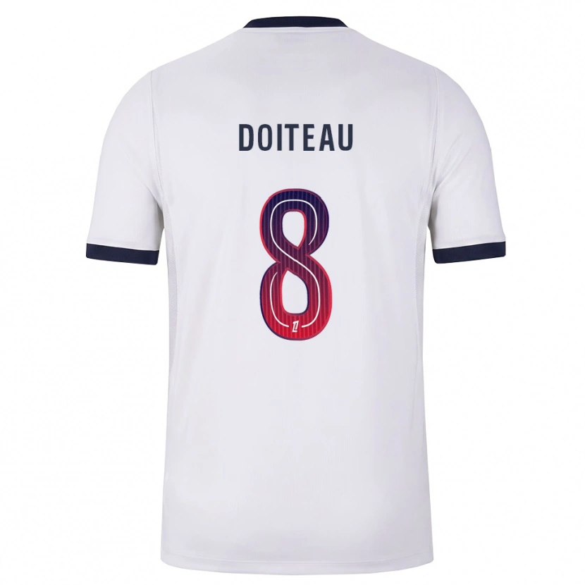 Danxen Dame Benoit Doiteau #8 Hvit Svart Rød Bortetrøye Drakt Trøye 2026/27 Skjorter T-Skjorte