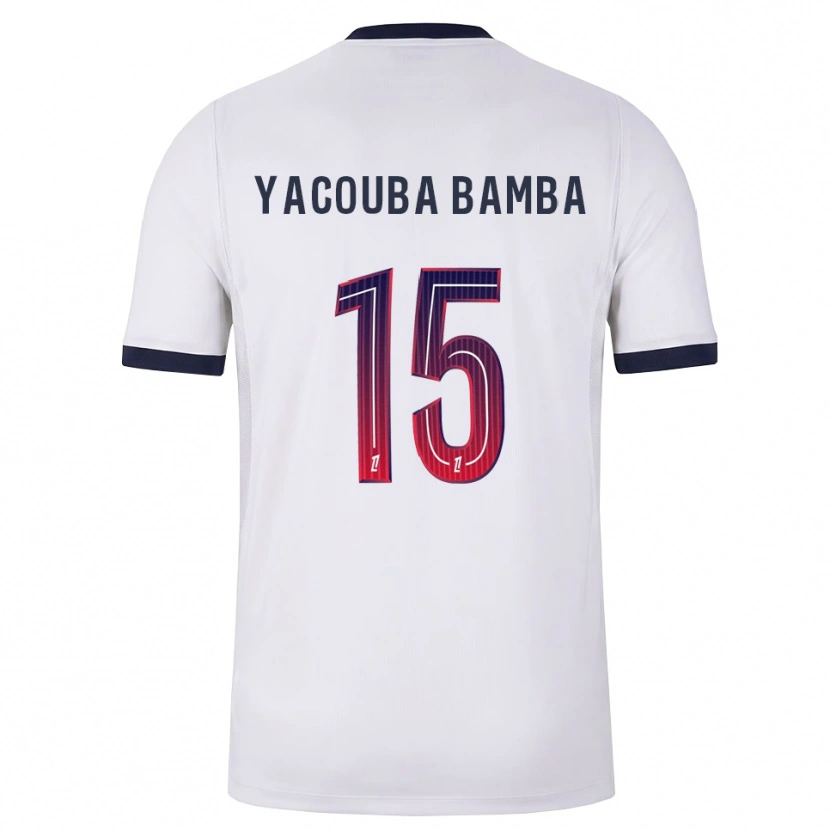 Danxen Dame Ben Yacouba Bamba #15 Hvit Svart Rød Bortetrøye Drakt Trøye 2026/27 Skjorter T-Skjorte