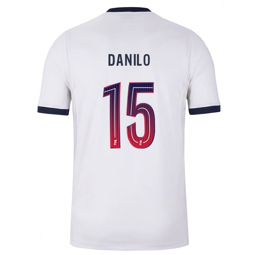 Danxen Dame Danilo Pereira #15 Hvit Svart Rød Bortetrøye Drakt Trøye 2026/27 Skjorter T-Skjorte