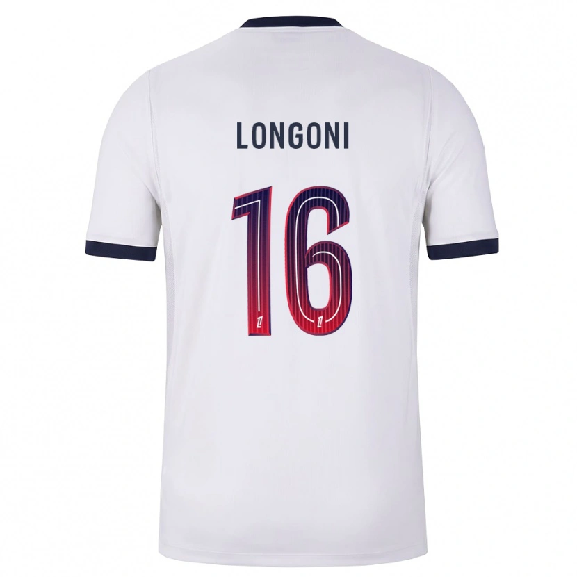 Danxen Dame Alessandro Longoni #16 Hvit Svart Rød Bortetrøye Drakt Trøye 2026/27 Skjorter T-Skjorte
