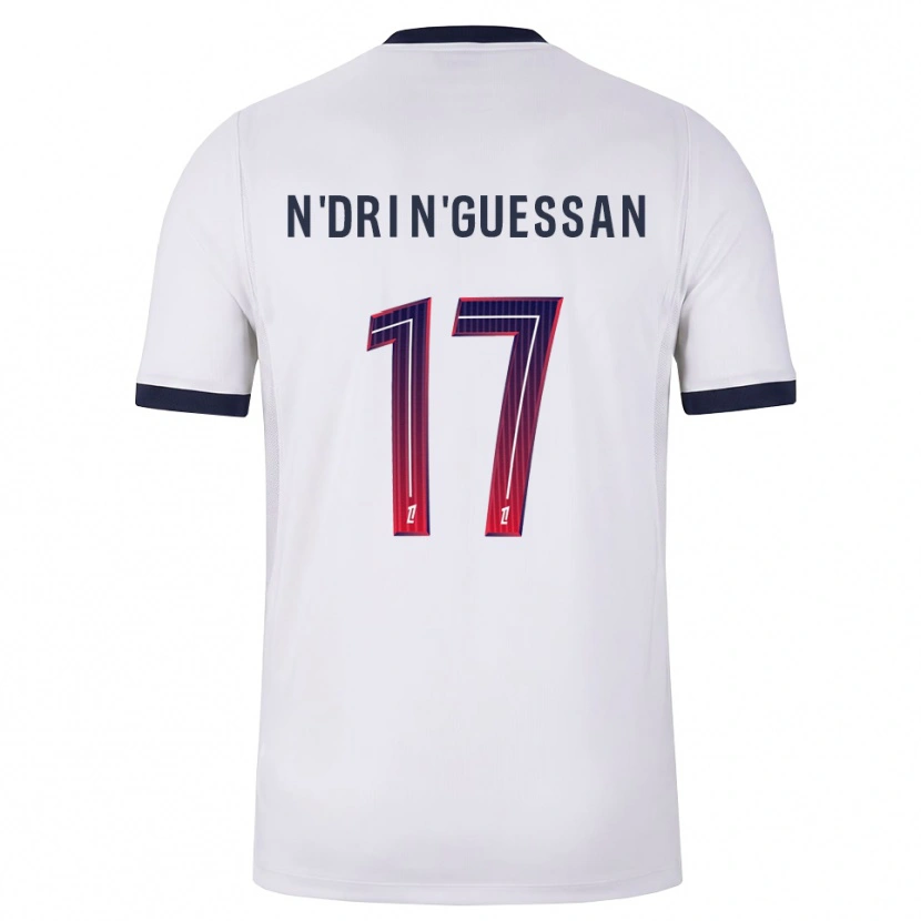 Danxen Dame Landry N'dri N'guessan #17 Hvit Svart Rød Bortetrøye Drakt Trøye 2026/27 Skjorter T-Skjorte