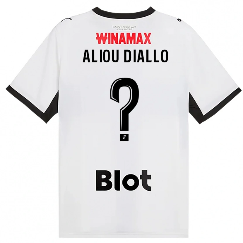 Danxen Dame Mamadou Aliou Diallo #0 Svart Hvit Rød Bortetrøye Drakt Trøye 2026/27 Skjorter T-Skjorte