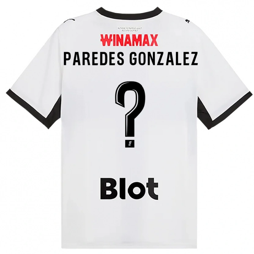 Danxen Dame Maxime Paredes Gonzalez #0 Svart Hvit Rød Bortetrøye Drakt Trøye 2026/27 Skjorter T-Skjorte