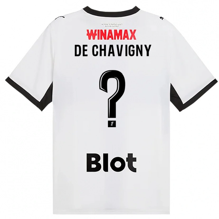 Danxen Dame Melric De Chavigny #0 Svart Hvit Rød Bortetrøye Drakt Trøye 2026/27 Skjorter T-Skjorte