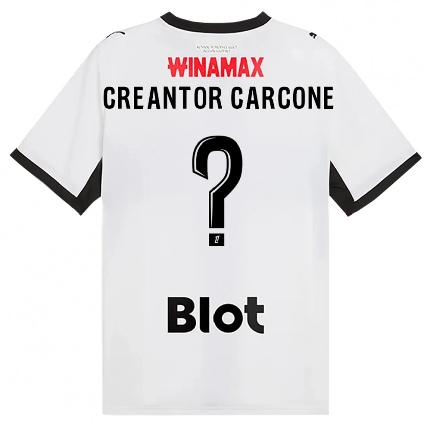 Danxen Dame Marlon Creantor Carcone #0 Svart Hvit Rød Bortetrøye Drakt Trøye 2026/27 Skjorter T-Skjorte