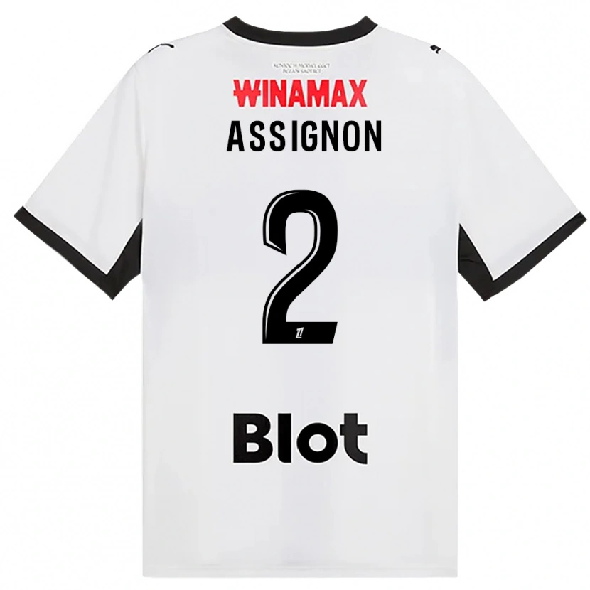 Danxen Dame Kenny Assignon #2 Svart Hvit Rød Bortetrøye Drakt Trøye 2026/27 Skjorter T-Skjorte