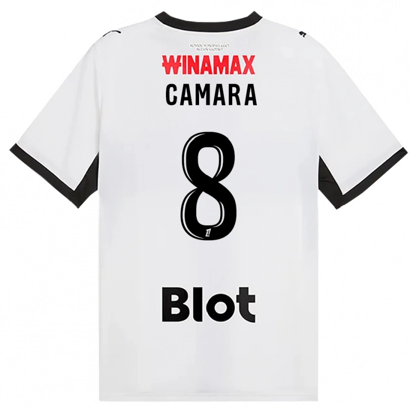 Danxen Dame Yaya Camara #8 Svart Hvit Rød Bortetrøye Drakt Trøye 2026/27 Skjorter T-Skjorte