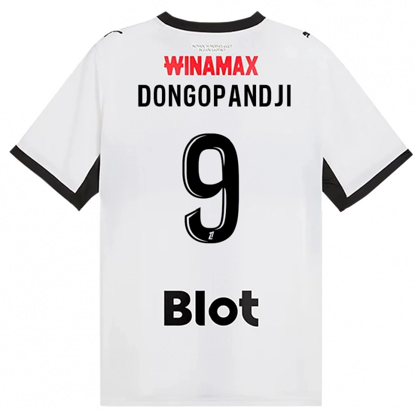 Danxen Dame Kelvin Dongopandji #9 Svart Hvit Rød Bortetrøye Drakt Trøye 2026/27 Skjorter T-Skjorte