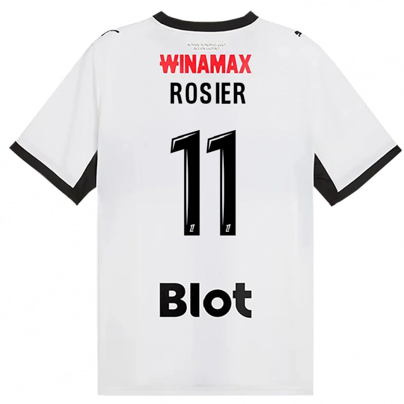Danxen Dame Lucas Rosier #11 Svart Hvit Rød Bortetrøye Drakt Trøye 2026/27 Skjorter T-Skjorte