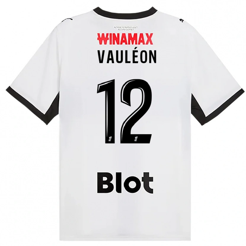 Danxen Dame Antoine Vauléon #12 Svart Hvit Rød Bortetrøye Drakt Trøye 2026/27 Skjorter T-Skjorte