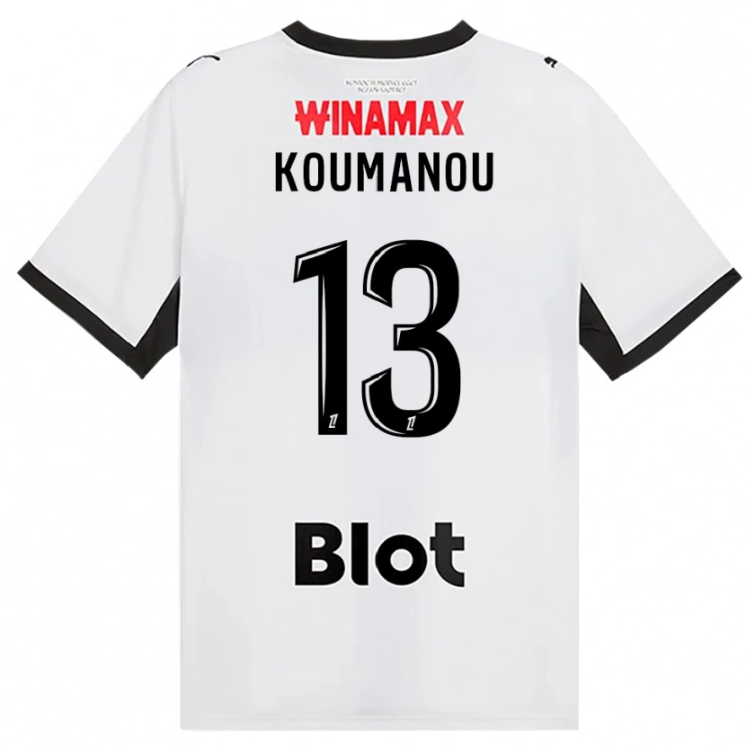 Danxen Dame Noa Koumanou #13 Svart Hvit Rød Bortetrøye Drakt Trøye 2026/27 Skjorter T-Skjorte