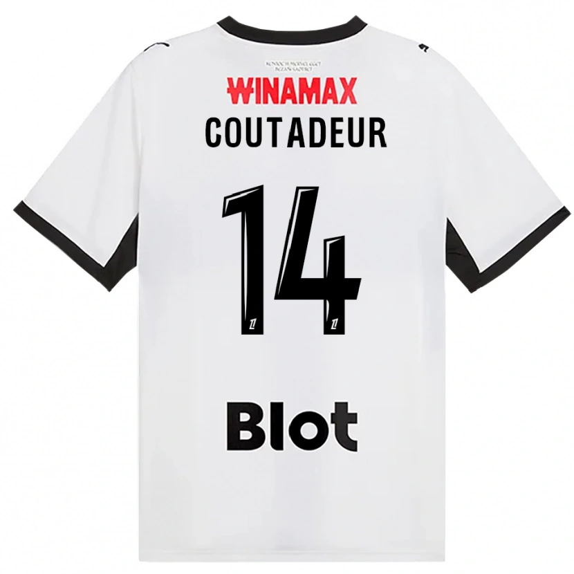 Danxen Dame Diego Coutadeur #14 Svart Hvit Rød Bortetrøye Drakt Trøye 2026/27 Skjorter T-Skjorte