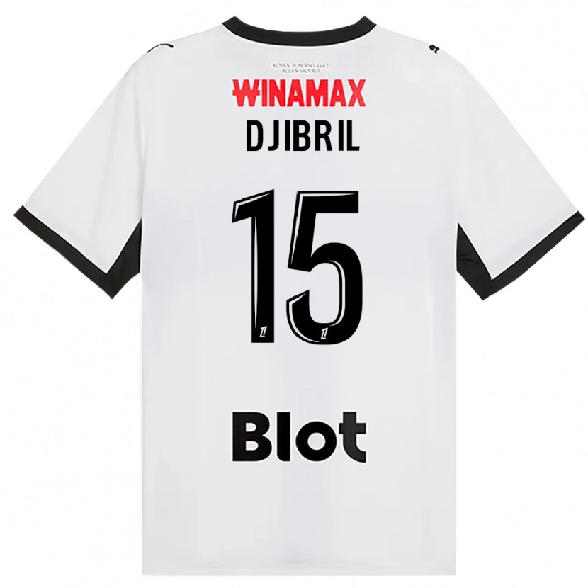 Danxen Dame Djibril Diallo #15 Svart Hvit Rød Bortetrøye Drakt Trøye 2026/27 Skjorter T-Skjorte