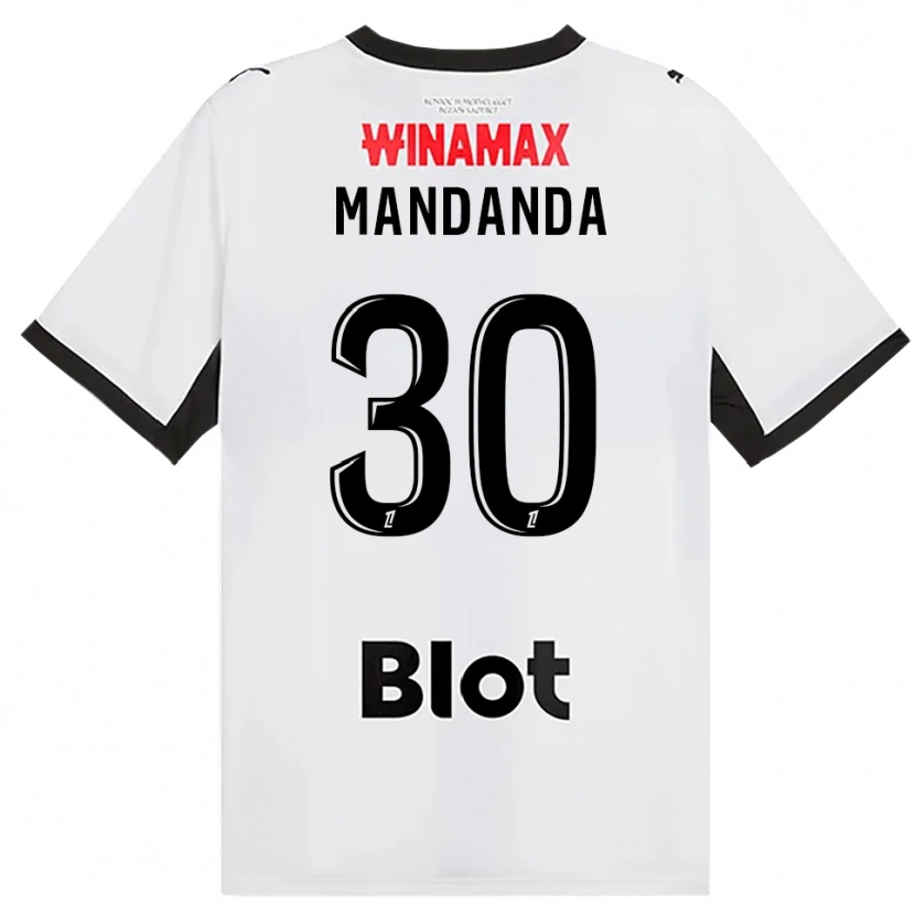Danxen Dame Steve Mandanda #30 Svart Hvit Rød Bortetrøye Drakt Trøye 2026/27 Skjorter T-Skjorte