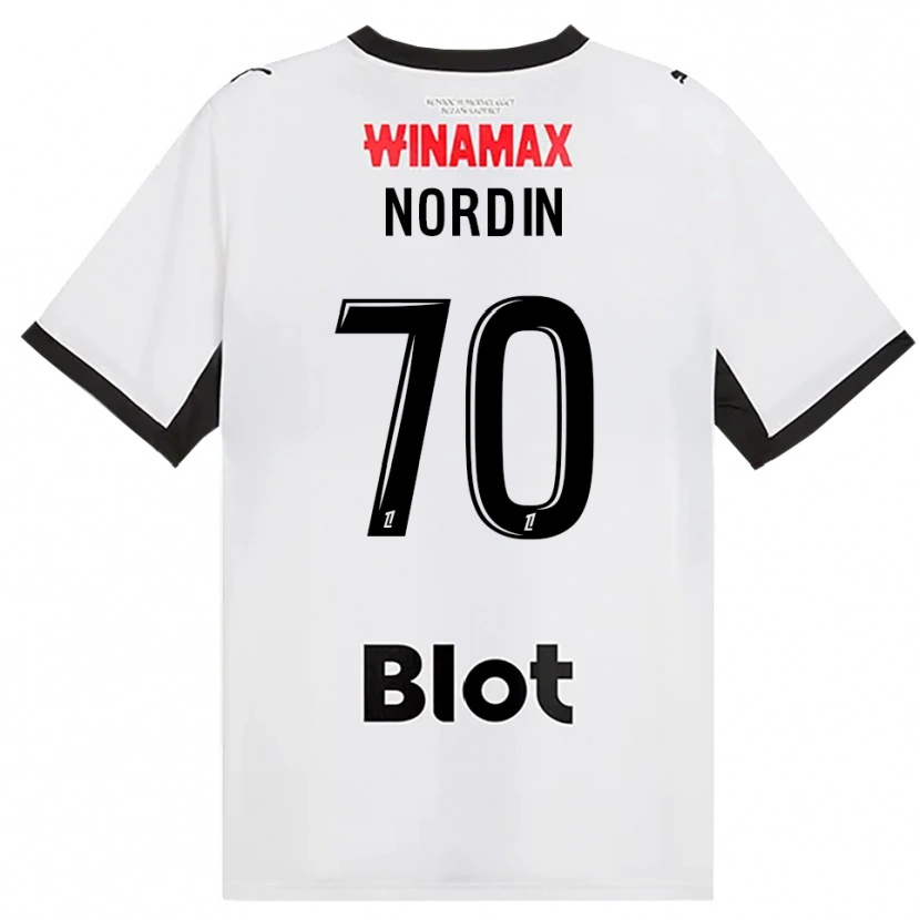 Danxen Dame Arnaud Nordin #70 Svart Hvit Rød Bortetrøye Drakt Trøye 2026/27 Skjorter T-Skjorte