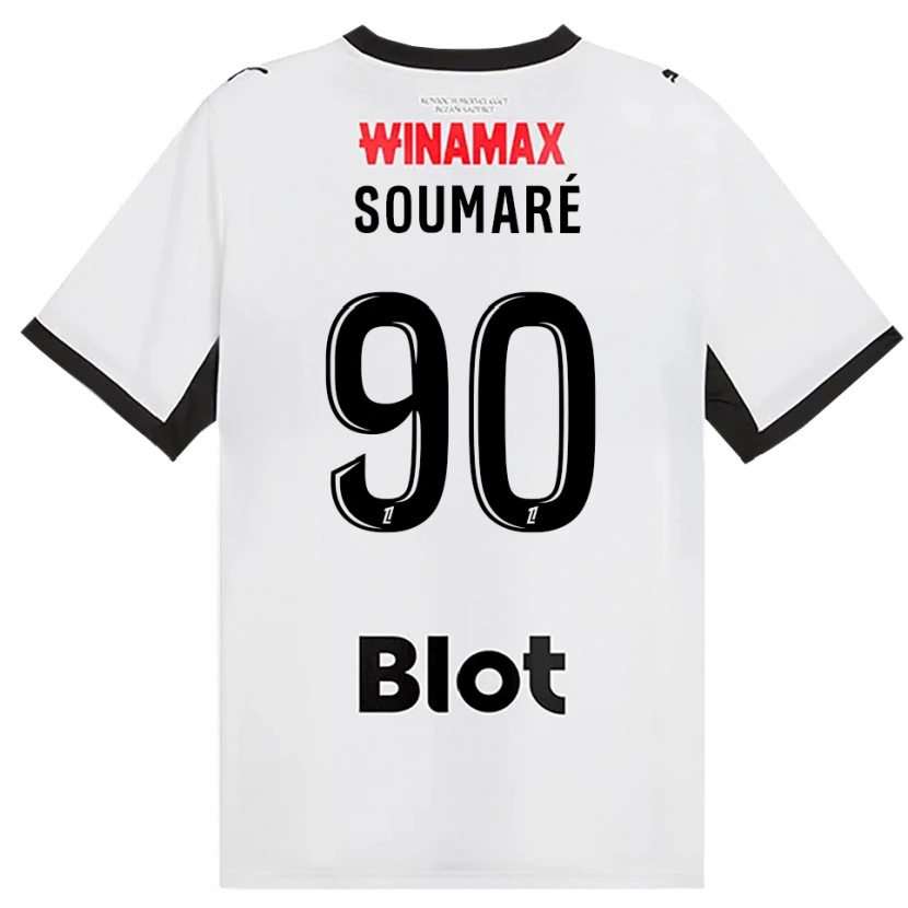 Danxen Dame Issa Soumaré #90 Svart Hvit Rød Bortetrøye Drakt Trøye 2026/27 Skjorter T-Skjorte