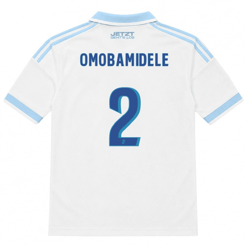 Danxen Dame Andrew Omobamidele #2 Lys Himmelblå Hvit Rød Bortetrøye Drakt Trøye 2026/27 Skjorter T-Skjorte