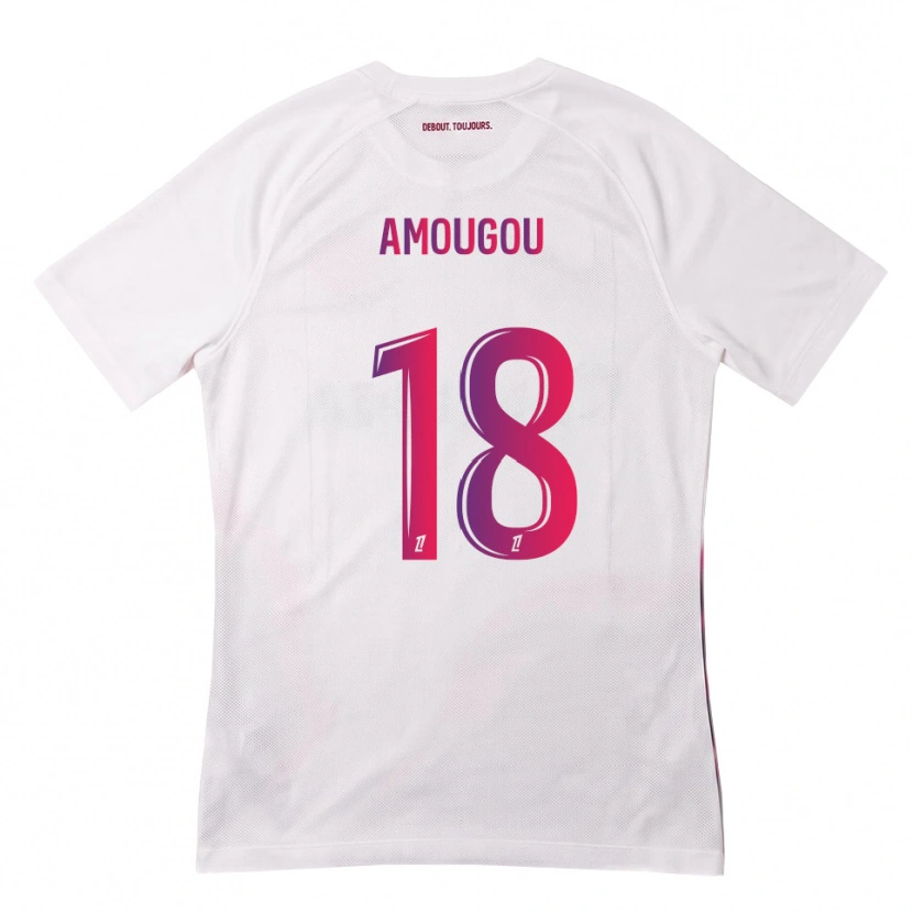 Danxen Dame Mathis Amougou #18 Hvit Rosa Lilla Bortetrøye Drakt Trøye 2026/27 Skjorter T-Skjorte